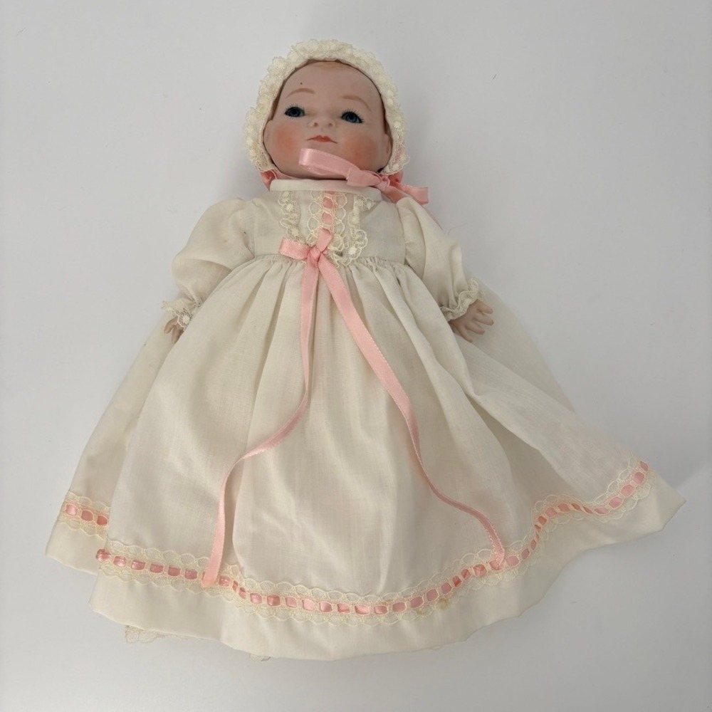 1978 Bye-Lo Baby Doll Reproduction Porcelain Head Cloth Body 12 inch Vintage